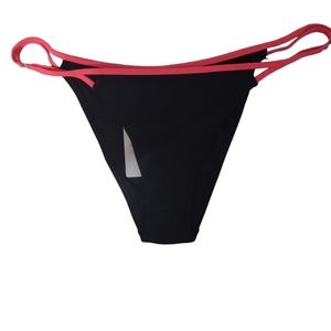 Black and pink L'AGENT by AGENT provocateur bathing suits bottoms size LG/4